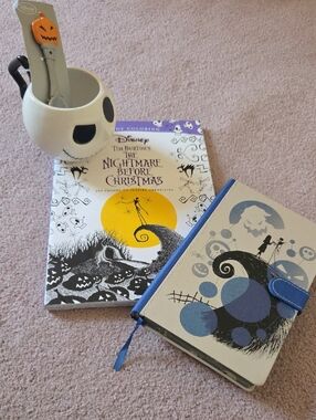 Nightmare Before Christmas LOVER!! Journal, Mug W/ Spoon, Art Of Coloring Book